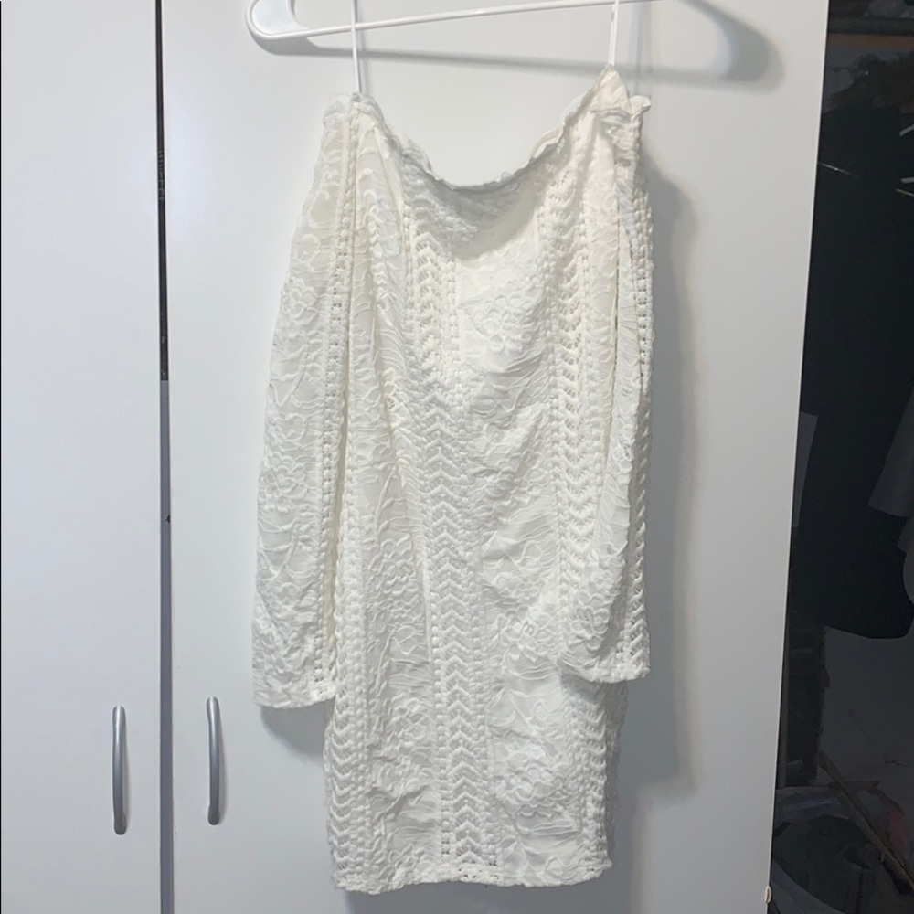 The White Off the Shoulder Dress